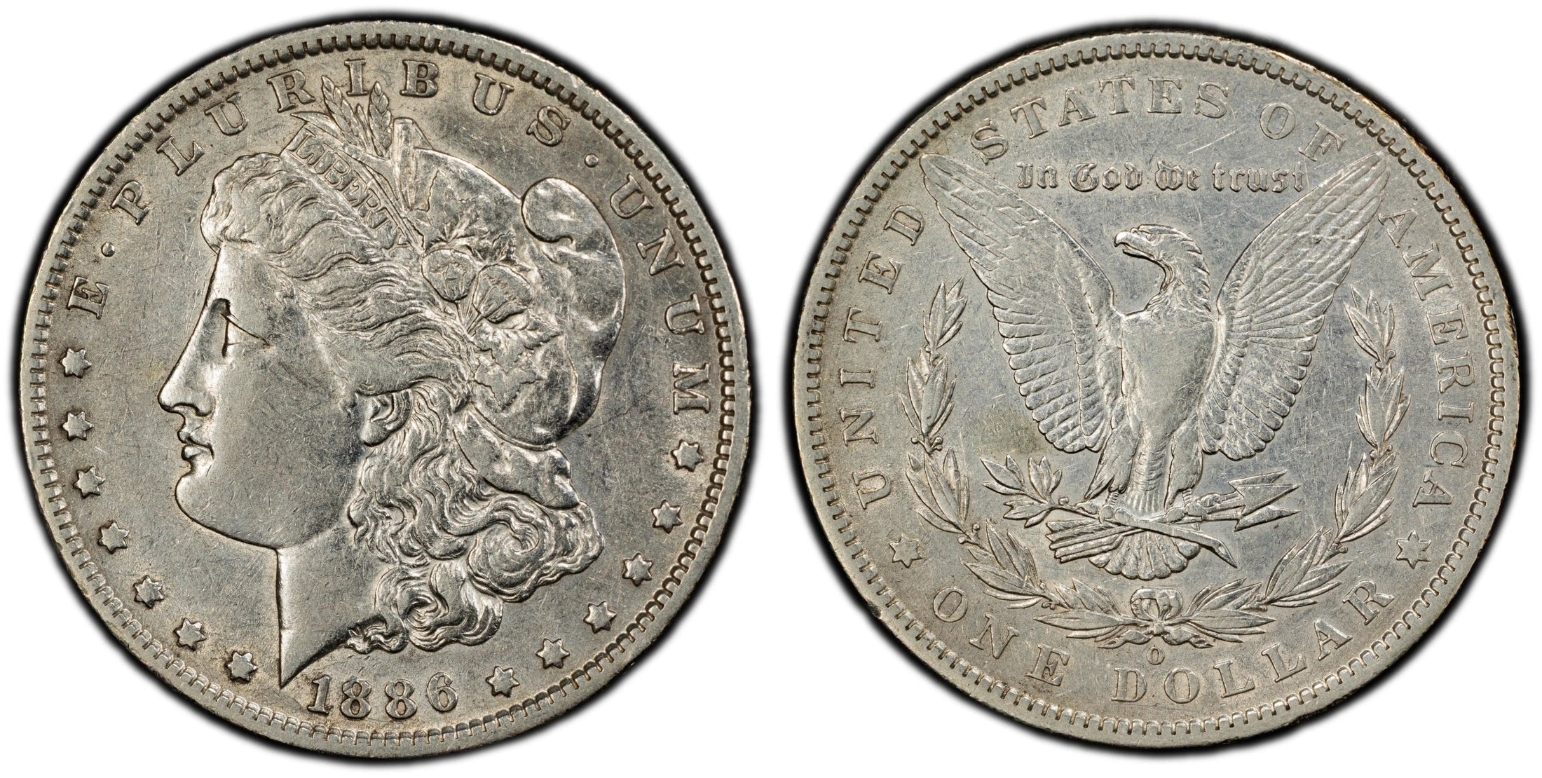 1886-O Morgan Silver Dollar – PCGS XF45 | New Orleans Mint | Better-Date 90% Silver Coin Heritage Pastime