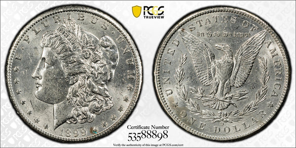 1899-O Morgan Silver Dollar – PCGS AU55 | New Orleans Mint | Better-Date 90% Silver Coin Heritage Pastime