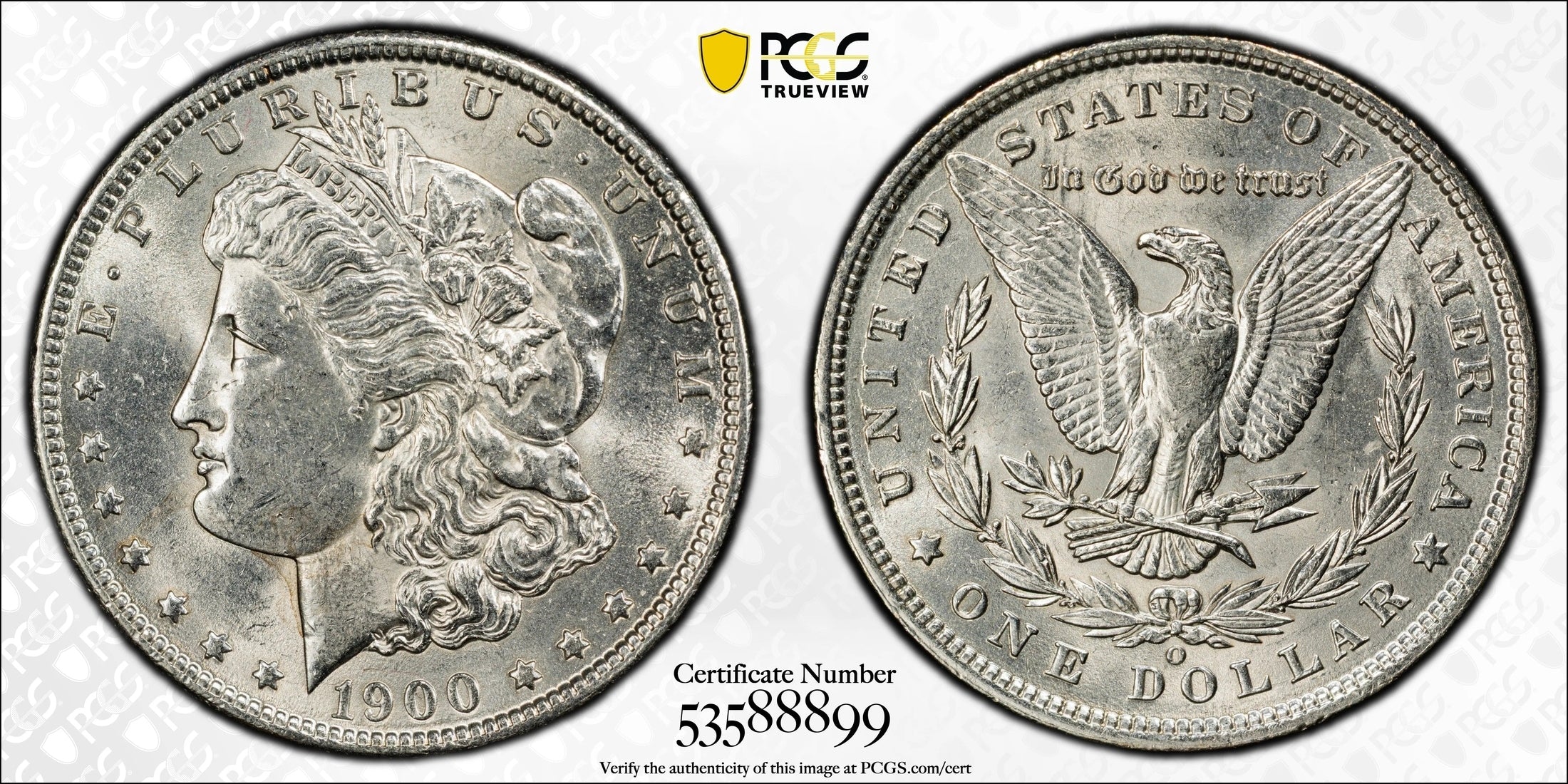 1900-O Morgan Silver Dollar – PCGS AU58 | New Orleans Mint | High-End About Uncirculated Silver Dollar Heritage Pastime