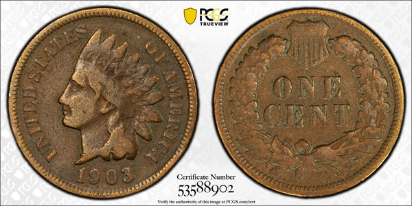 1903 Indian Head Cent – PCGS VG08 BN | Classic Pre-1900s U.S. Copper Coin Heritage Pastime