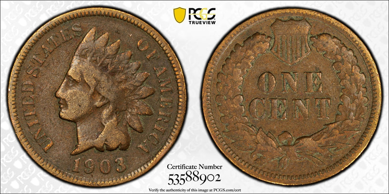1903 Indian Head Cent – PCGS VG08 BN | Classic Pre-1900s U.S. Copper Coin Heritage Pastime
