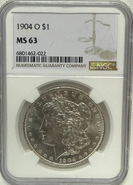 1904-O Morgan Silver Dollar $1 PCGS MS63 – Classic Key Date in Exceptional Condition Heritage Pastime