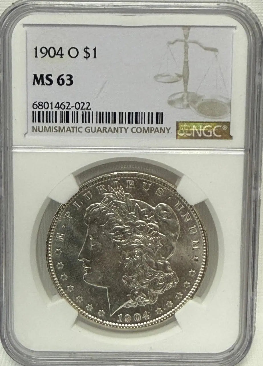 1904-O Morgan Silver Dollar $1 PCGS MS63 – Classic Key Date in Exceptional Condition Heritage Pastime