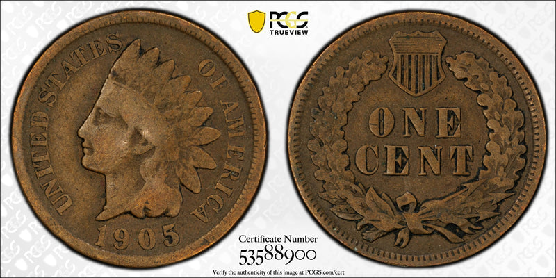 1905 Indian Head Cent – PCGS VG08 BN | Classic Early 20th Century U.S. Copper Coin Heritage Pastime