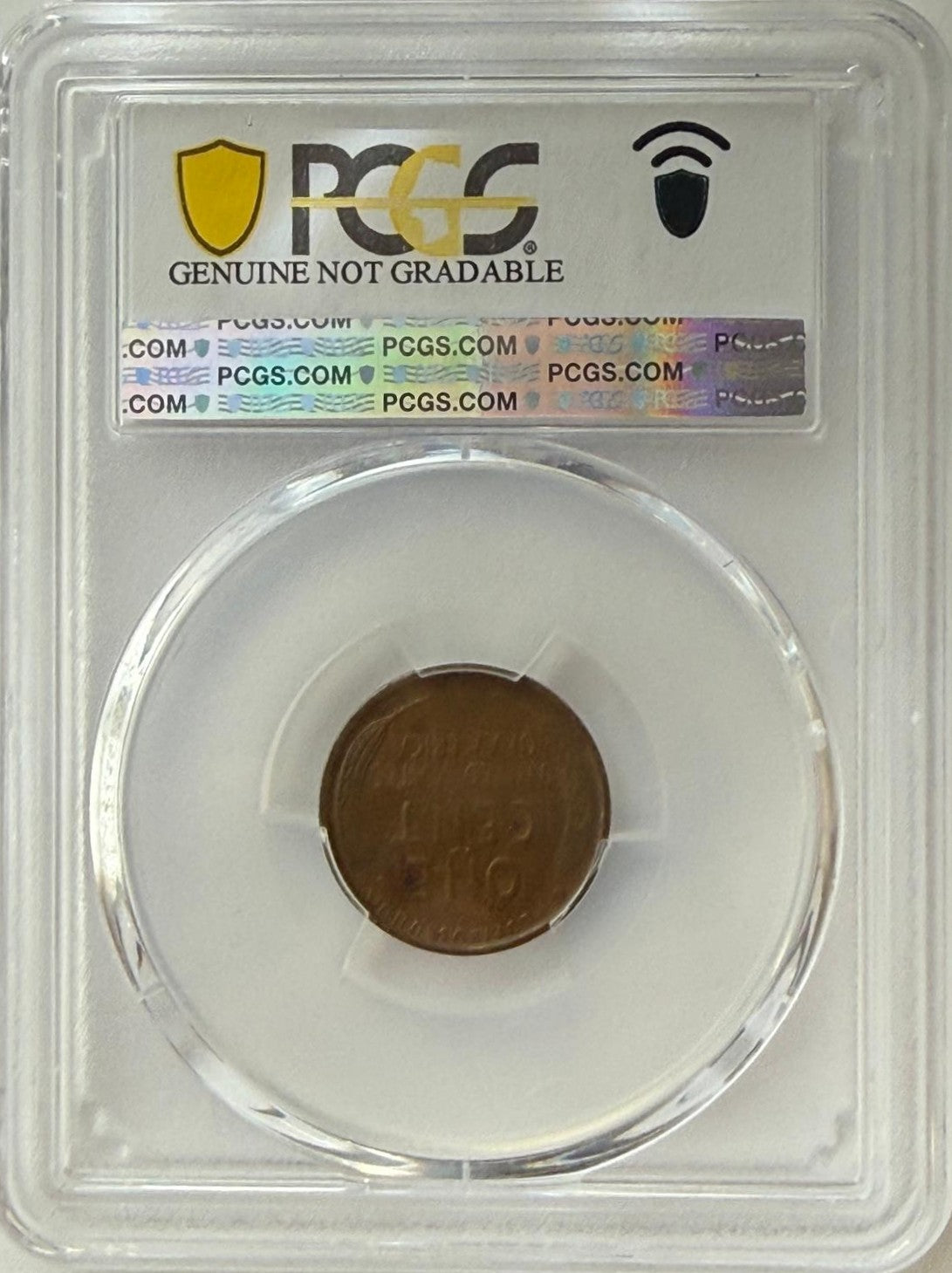 1909 Lincoln Wheat Cent PCGS Genuine Scratched VF Details – First Year of Issue