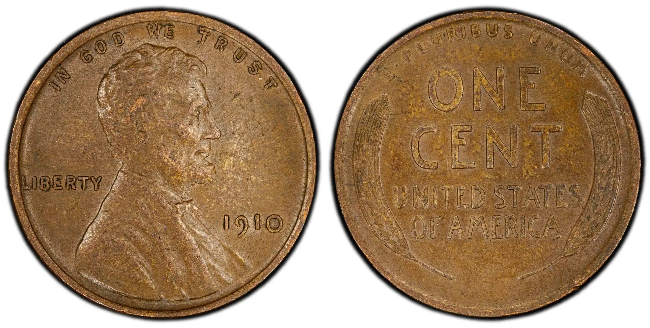 1910 Lincoln Wheat Cent 1C – PCGS AU55 BN | Early Key-Date Era Bronze Cent Heritage Pastime
