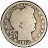 1912 Barber Half Dollar – PCGS Genuine P/FR Details (Damage) | Classic Silver Type Coin Heritage Pastime