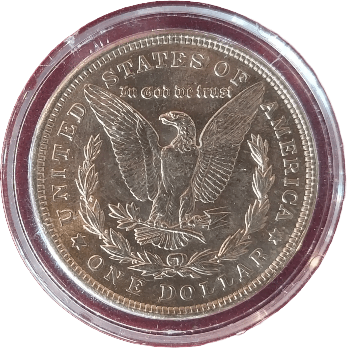 1921 Morgan Silver Dollar – Colorized Painted Antique with Airtite & Gift Box Heritage Pastime