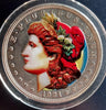 1921 Morgan Silver Dollar – Colorized Painted Antique with Airtite & Gift Box Heritage Pastime