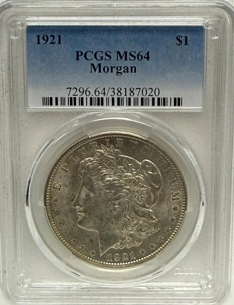 1921 Morgan Silver Dollar PCGS MS64 – Classic Collectible in Excellent Condition Heritage Pastime