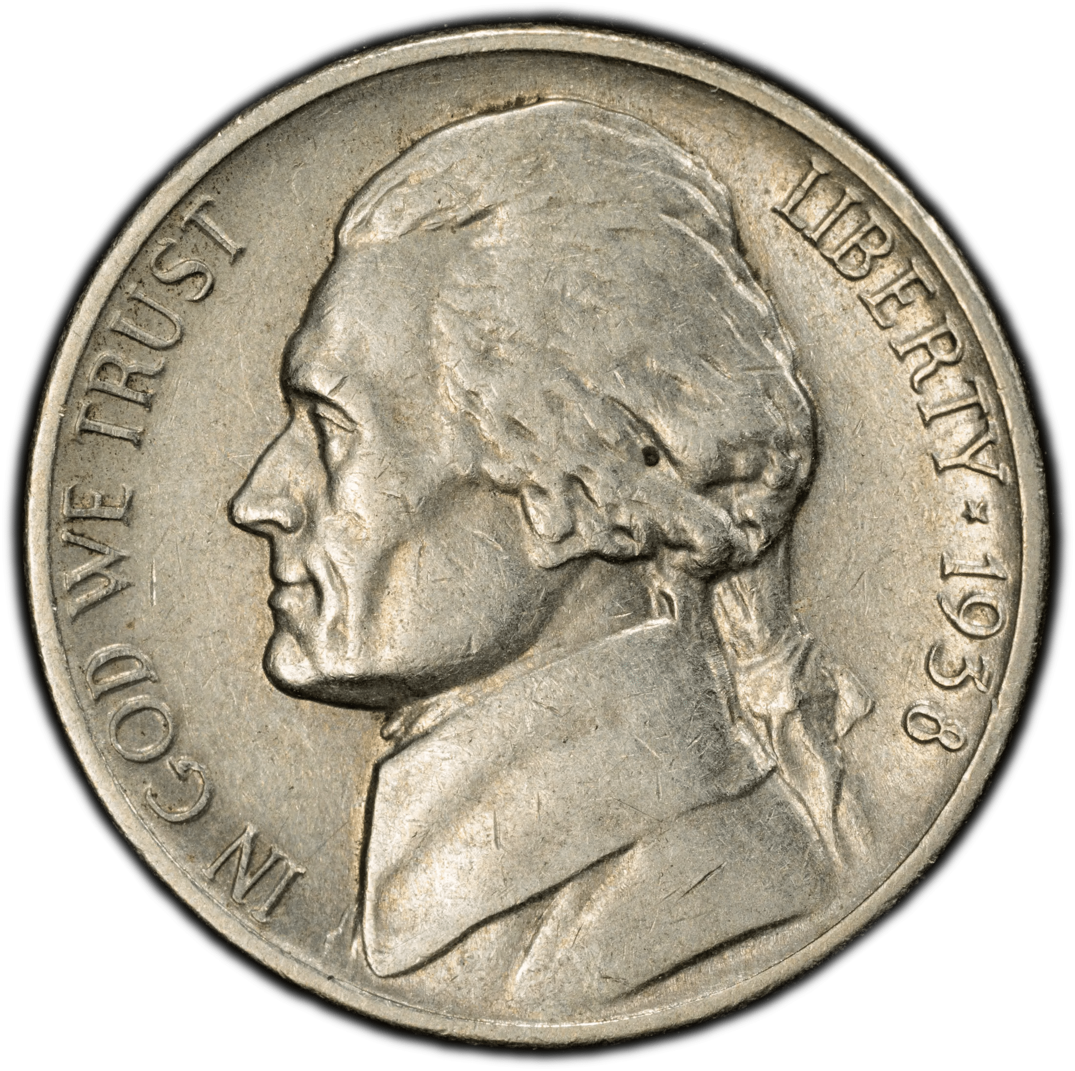 1938 Jefferson Nickel – PCGS XF45 – First Year of Issue Heritage Pastime