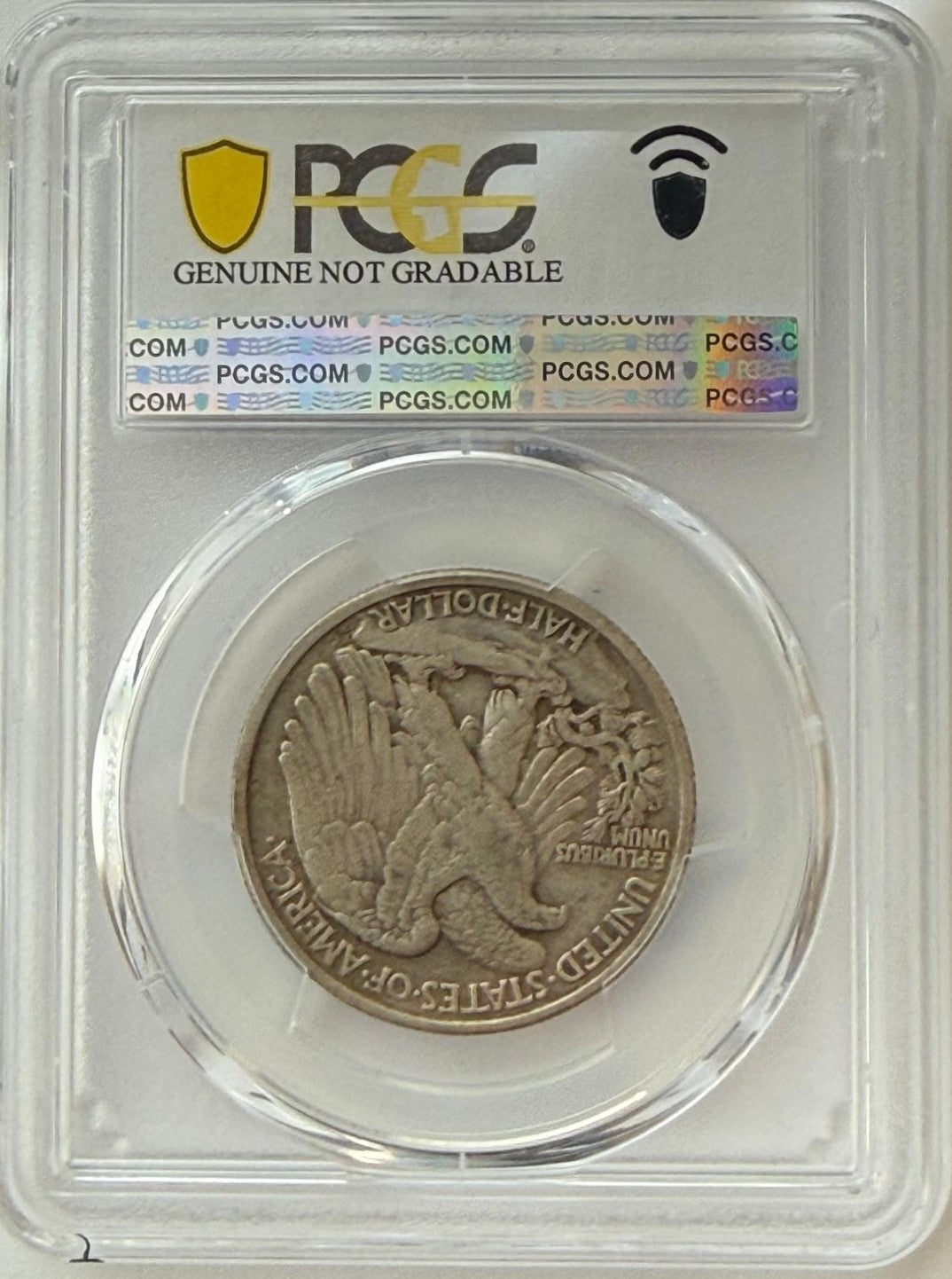 1938 Walking Liberty Half Dollar PCGS Genuine Tooled XF Details – Classic Silver Type