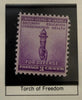 1940 U.S. 3¢ “Torch of Enlightenment” National Defense Stamp – Historic Pre-WWII Commemorative Heritage Pastime