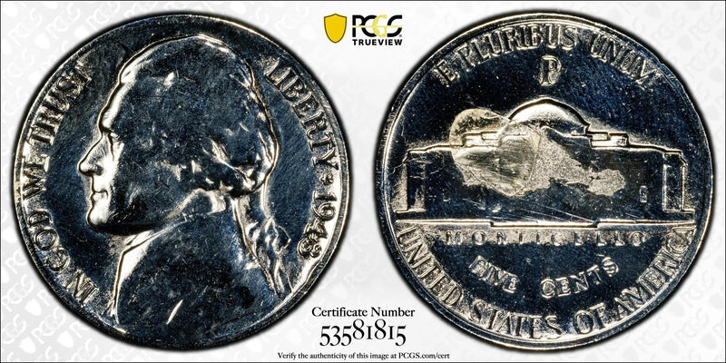 1943-P Jefferson Nickel 5C – PCGS Genuine G Details (Cleaned) | WWII Silver “War Nickel” Heritage Pastime
