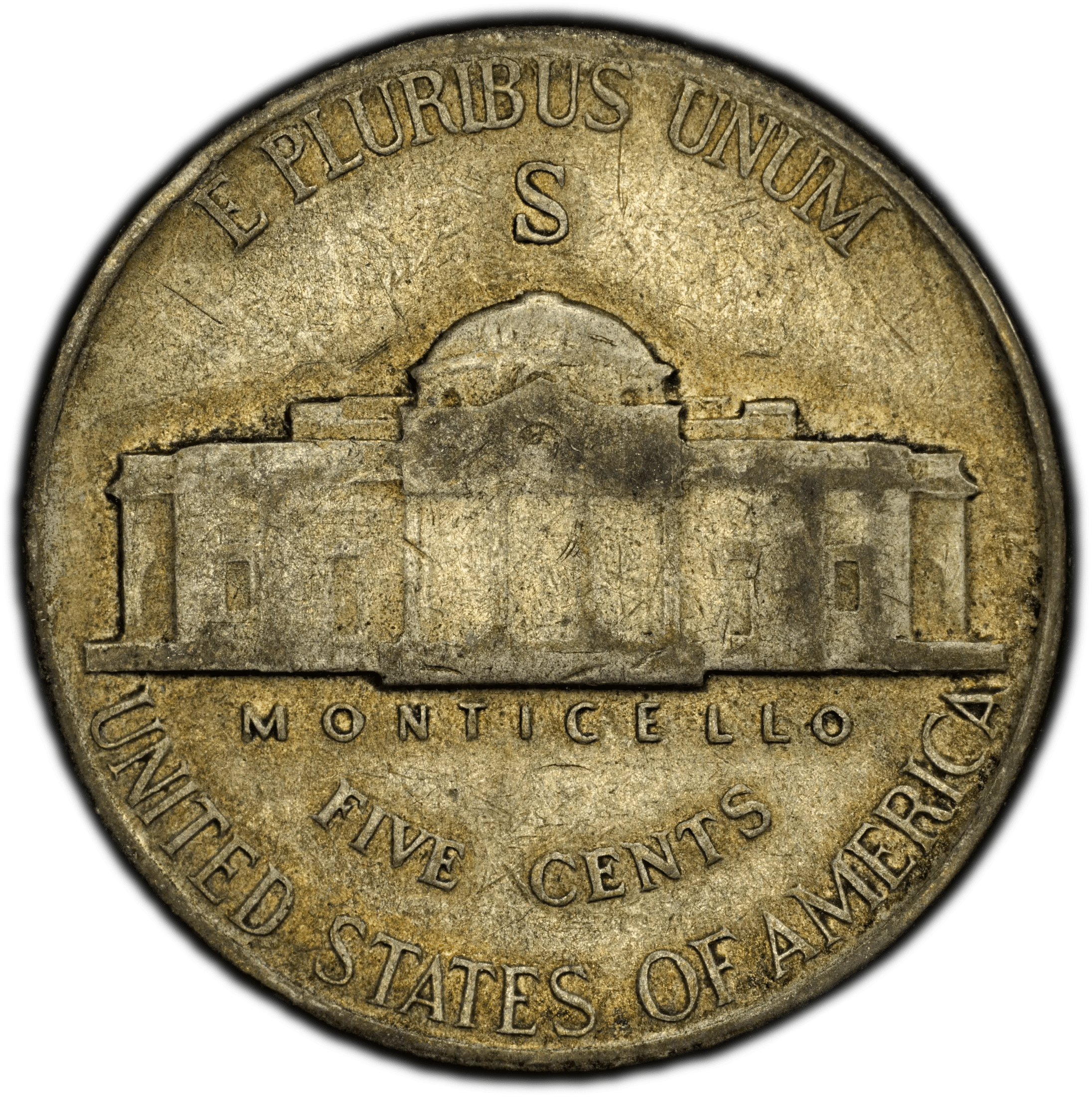 1943-S Jefferson War Nickel – PCGS XF40 – Silver WWII Issue Heritage Pastime