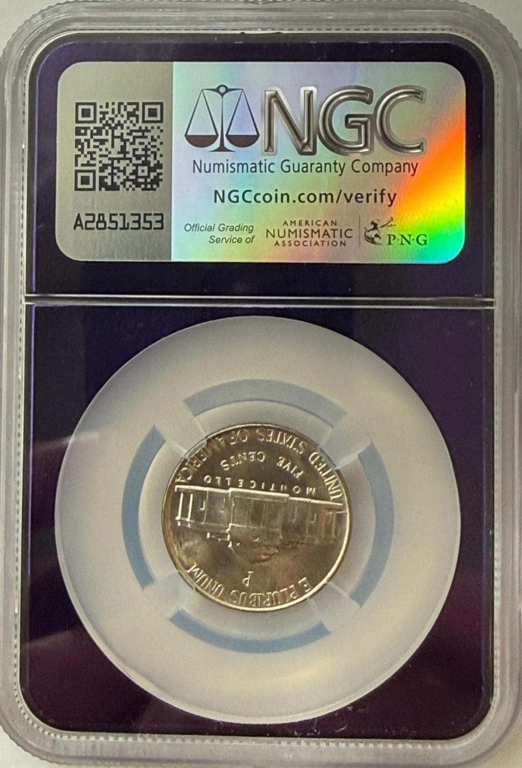 1944-P Jefferson Nickel NGC MS65 – WWII Silver Alloy Gem Uncirculated Coin