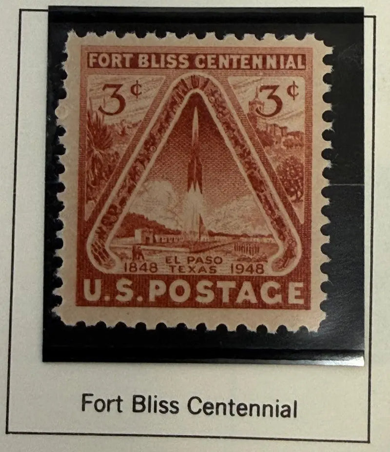 1948 U.S. 3¢ Fort Bliss Centennial Commemorative Stamp – Historic El Paso Military Tribute | Rare Vintage Collectible Heritage Pastime