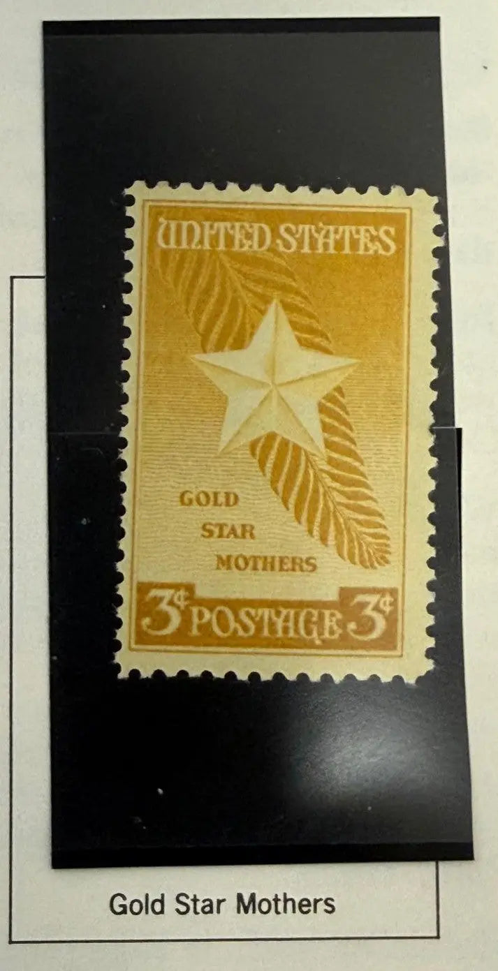 1948 U.S. 3¢ Gold Star Mothers Commemorative Stamp – Historic Tribute to Fallen Heroes | Rare Vintage American Philatelic Collectible Heritage Pastime