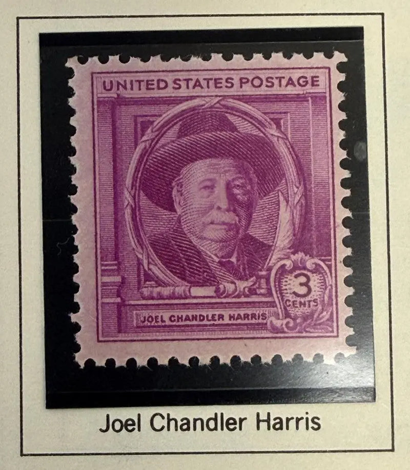 1948 U.S. 3¢ Joel Chandler Harris Commemorative Stamp – Vintage American Literature Tribute | Rare Collectible Heritage Pastime