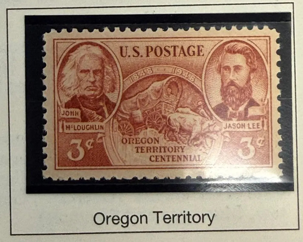 1948 U.S. 3¢ Oregon Territory Centennial Stamp – 100th Anniversary Commemorative | Rare Vintage United States Postage Heritage Pastime