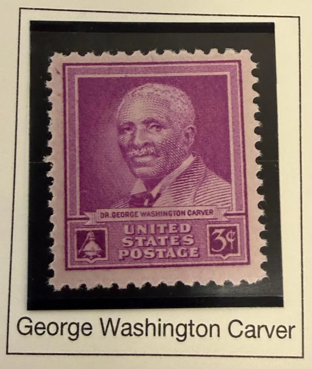1948 U.S. George Washington Carver Commemorative Stamp – Vintage United States Postage | Rare Historical Stamp Heritage Pastime
