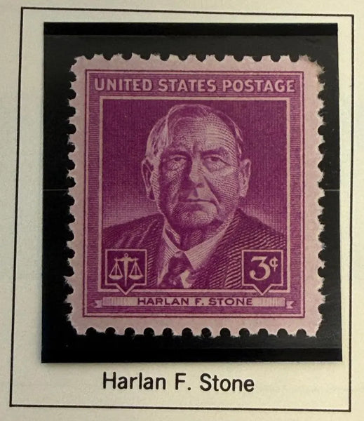 1948 U.S. Harlan Fiske Stone Commemorative Stamp – Chief Justice Tribute | Rare Vintage United States Postage Heritage Pastime