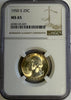 1950-S Washington Quarter NGC MS65 DDR in protective slab