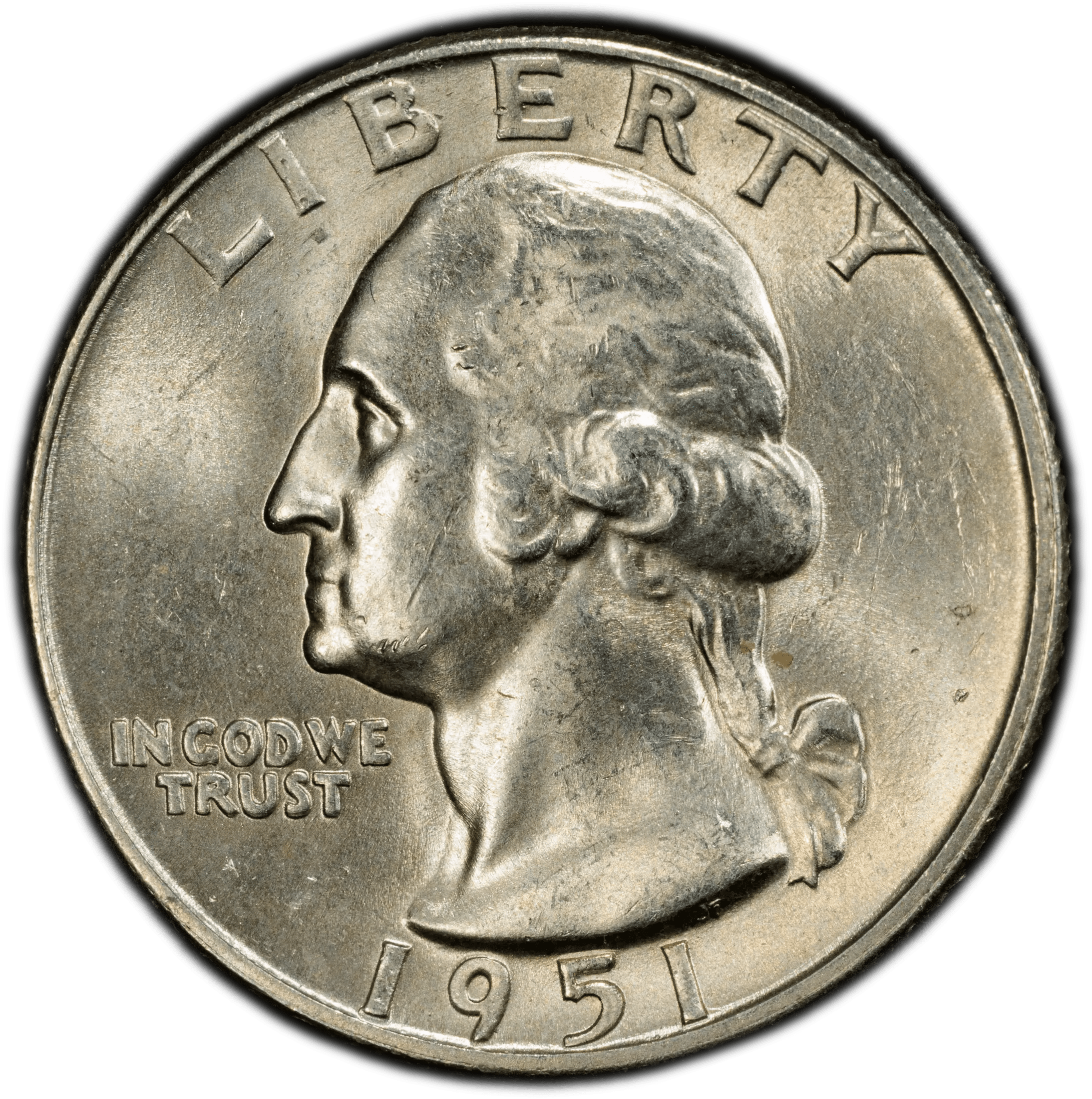 1951-D Washington Quarter – PCGS MS64 | Choice Uncirculated 90% Silver Heritage Pastime