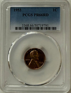 1953 Lincoln Wheat Cent PCGS MS66RD – Gem+ Red Uncirculated Coin