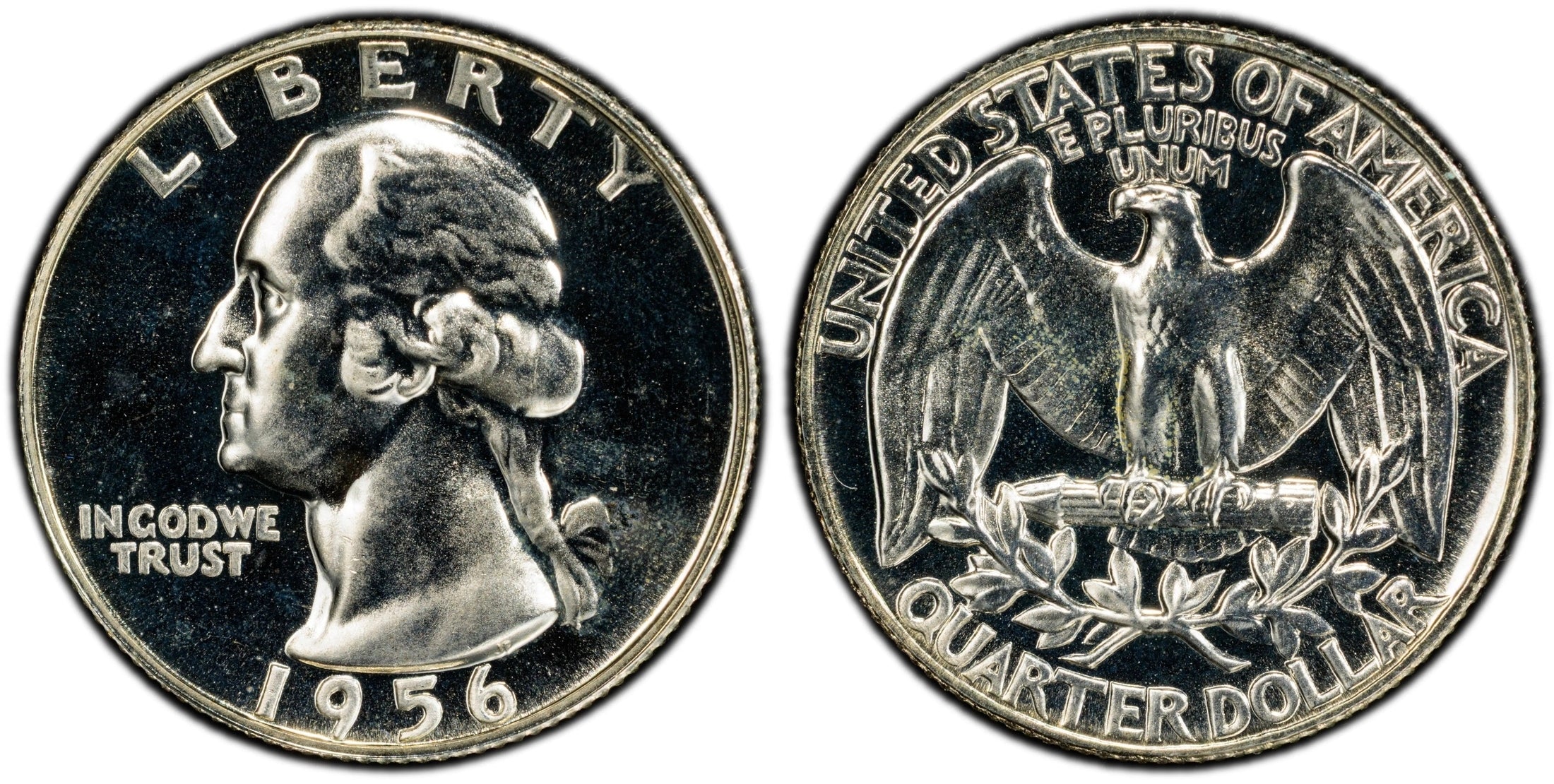 1956 Washington Quarter 25¢ – PCGS PR66 Proof Silver Coin | High-Grade 90% Silver Issue Heritage Pastime