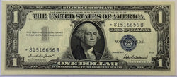 Billete de plata de $1 de 1957 – Sello azul U.S. Note – Moneda antigua de Washington