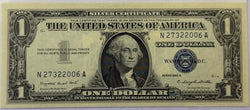 Billete de plata de 1 dólar de 1957-A – Sello azul, billete de EE. UU. – Moneda antigua con respaldo de plata