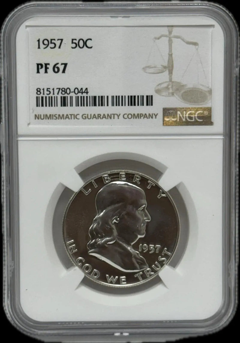 1957 Silver Half Dollar PF67 – Excellent Proof Condition Heritage Pastime