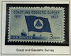 1957 U.S. 3¢ Coast and Geodetic Survey 150th Anniversary Stamp – Historic Maritime Science Commemorative Heritage Pastime