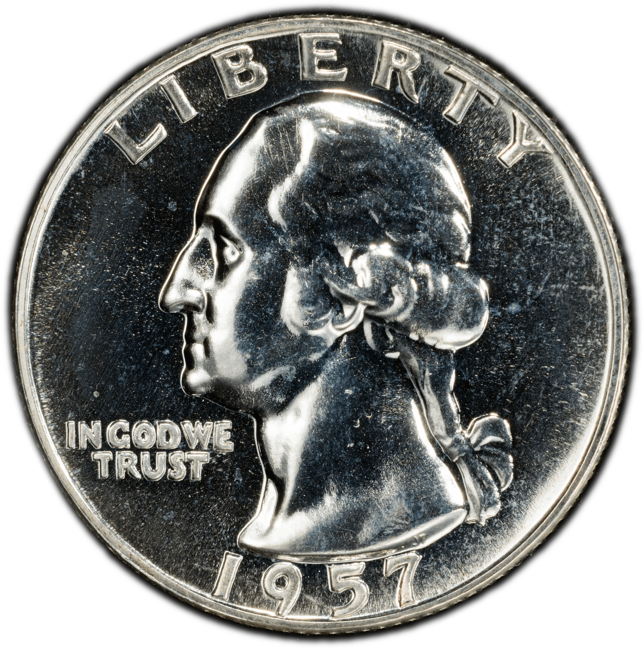 1957 Washington Quarter 25¢ – PCGS PR65 Proof Silver Coin | Gem 90% Silver Issue Heritage Pastime