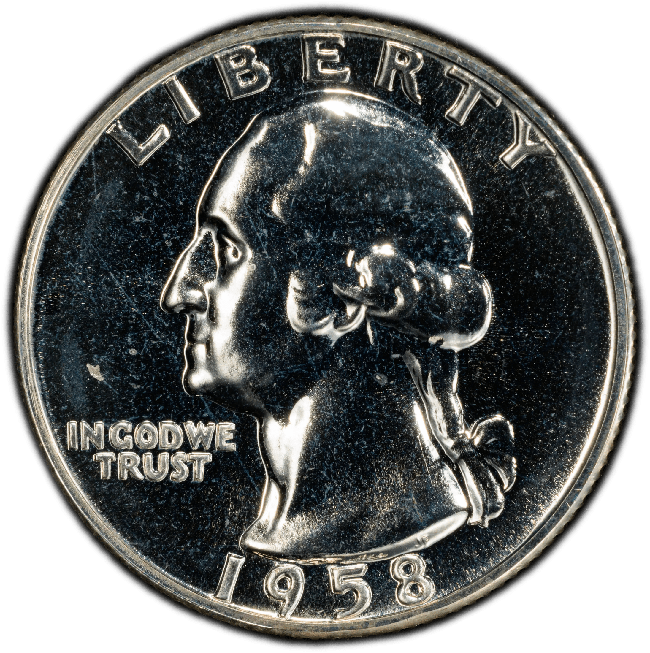 1958 Washington Quarter 25¢ – PCGS PR66 Proof Silver Coin | Gem 90% Silver Issue Heritage Pastime