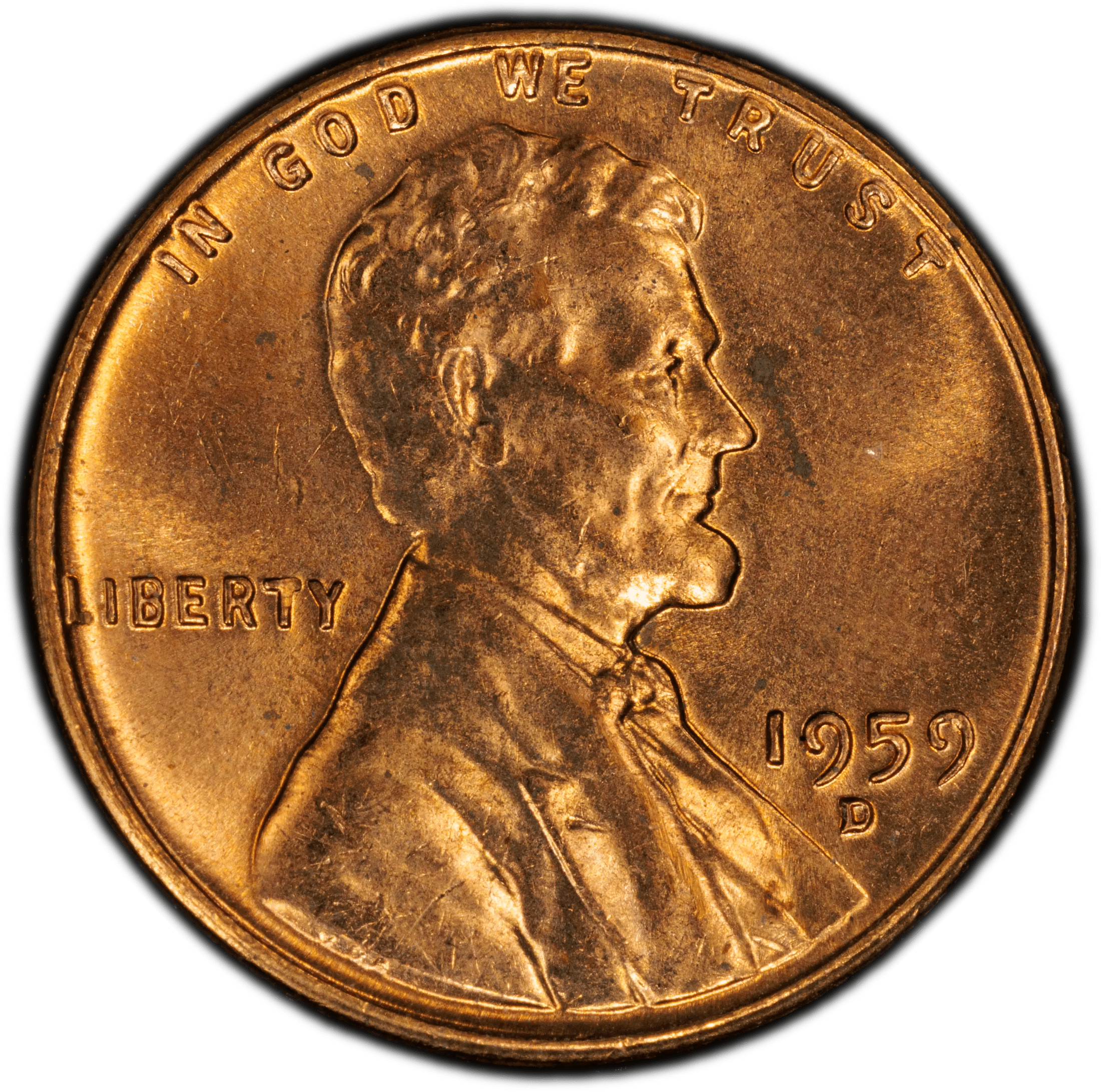 1959-D Lincoln Memorial Cent – PCGS MS64RD | First-Year Memorial Reverse | Near-Gem Red Copper Coin Heritage Pastime