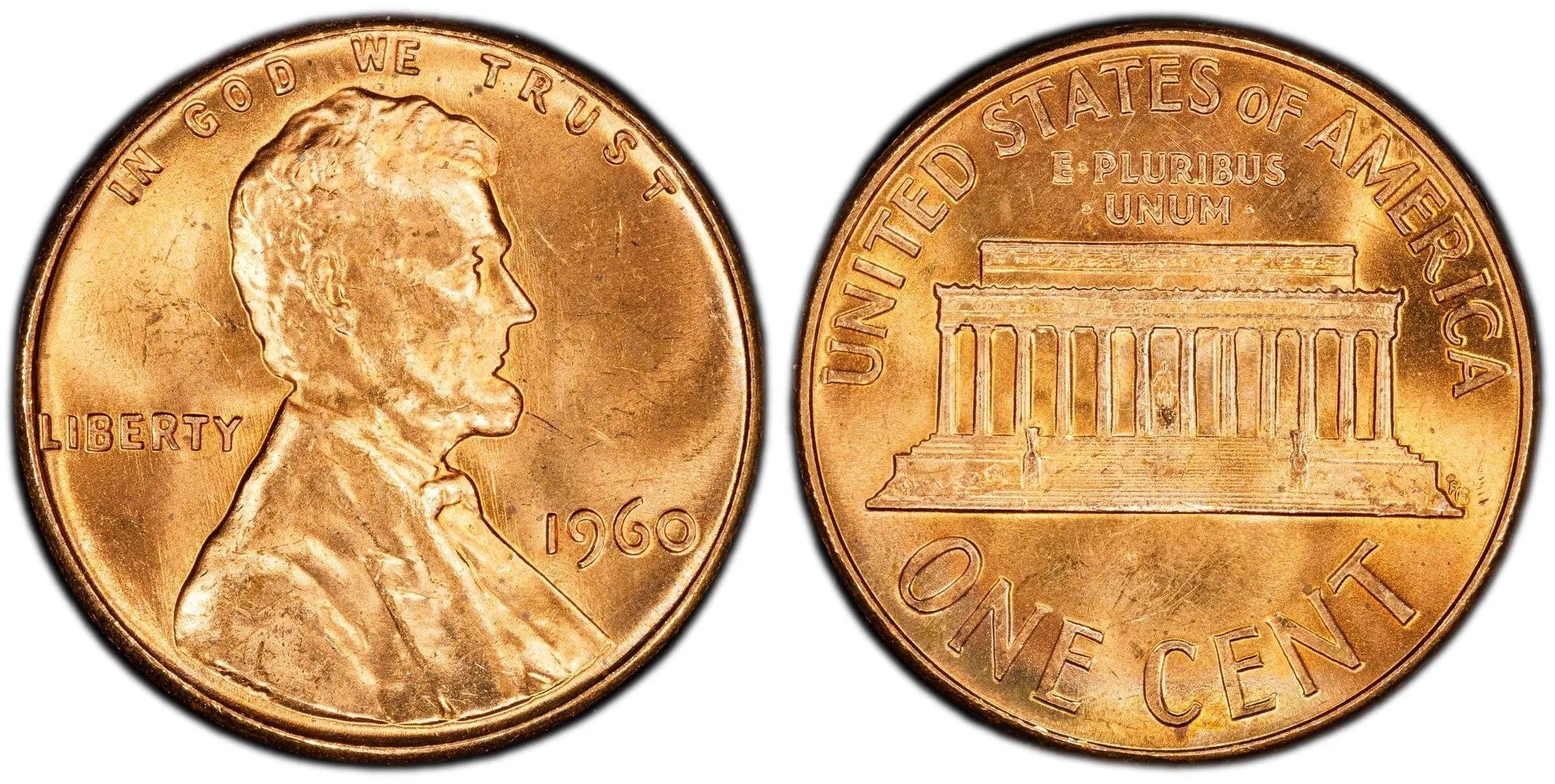 1960 Lincoln Cent Large Date 1C – PCGS MS64RD | Brilliant Red Copper Variety Heritage Pastime