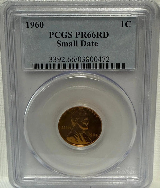 1960 Lincoln Cent, PCGS PR66RD Small Date – A Highly Desirable Proof Coin Heritage Pastime