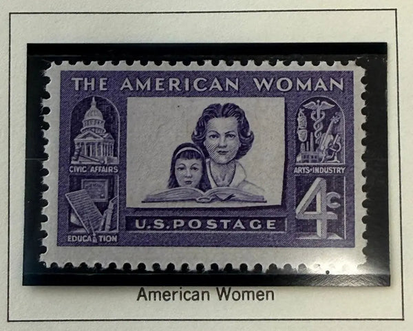 1960 U.S. 4¢ “The American Woman” Stamp – Women’s Heritage Commemorative Collectible Heritage Pastime