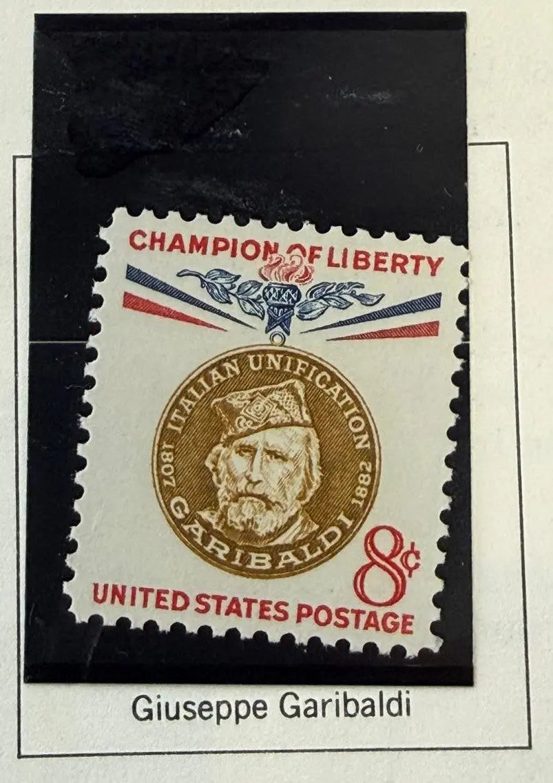 1960 U.S. 8¢ Giuseppe Garibaldi “Champion of Liberty” Stamp – Italian Unification Commemorative
