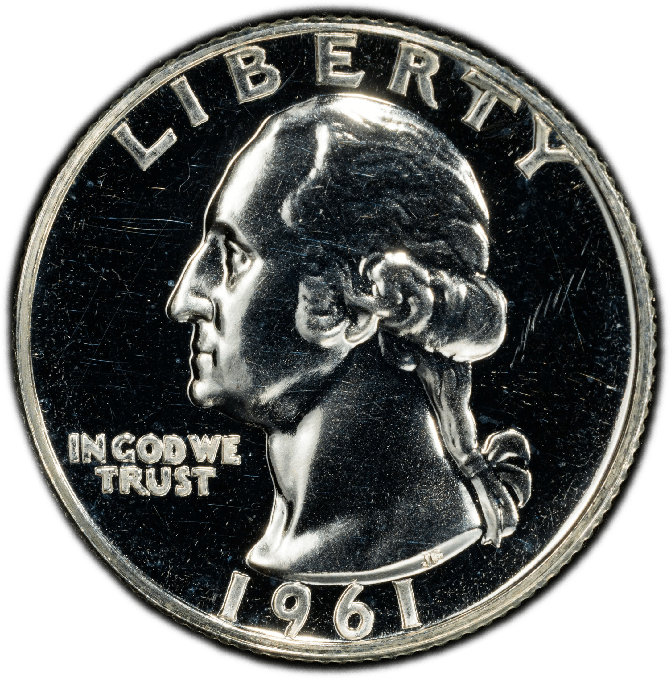 1961 Washington Quarter 25¢ – PCGS PR64 Proof Silver Coin | Classic U.S. 90% Silver Issue Heritage Pastime