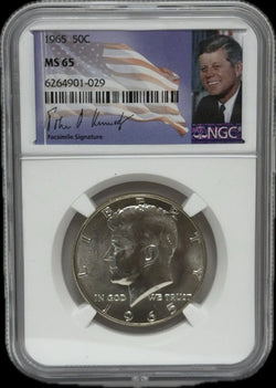 1965 Silver Half Dollar MS65 – Attractive, Well-Preserved Coin