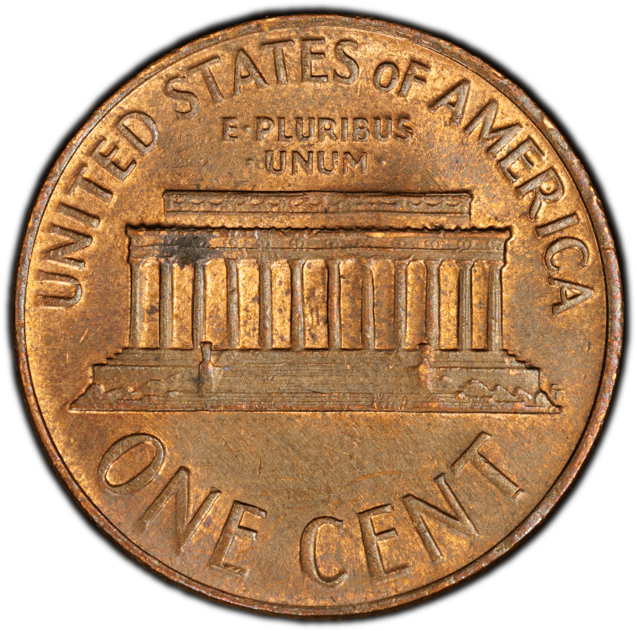1966 Lincoln Cent 1C – PCGS MS62RB Obverse Lamination Error | Rare Mint Error Coin Heritage Pastime