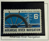 1968 United States 6¢ Arkansas River Navigation Project Commemorative Stamp – Scott #1357 | Historic Infrastructure Issue Heritage Pastime