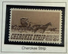 1968 United States 6¢ Cherokee Strip Commemorative Stamp – Horse-Drawn Carriage Design | Scott #1360 | Western Expansion Issue Heritage Pastime