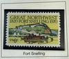 1970 United States 6¢ Fort Snelling 150th Anniversary Stamp – Scott #1410 | Historic Military Site Commemorative Heritage Pastime