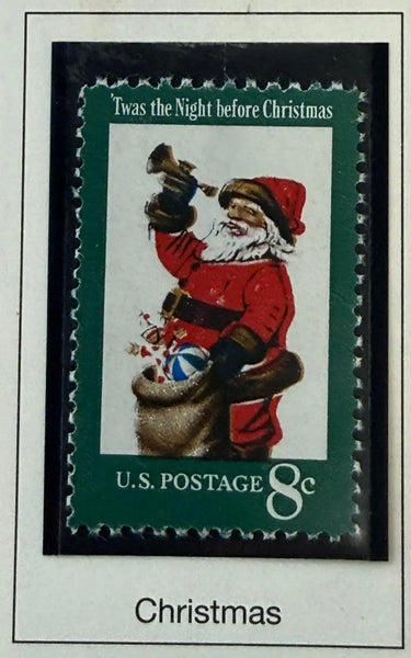 1972 United States 8¢ Christmas Santa Claus Stamp – Scott #1472 | Classic Holiday Issue Heritage Pastime