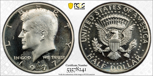1977-S Kennedy Half Dollar – PCGS PR66 Cameo (CAM) | Proof Clad Half Dollar | High-Grade Certified U.S. Coin Heritage Pastime
