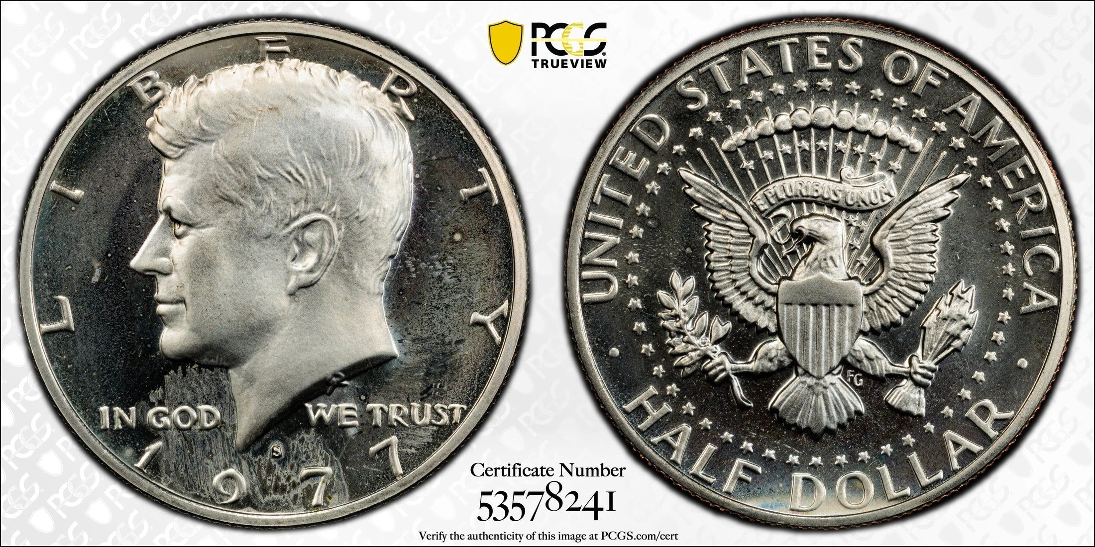 1977-S Kennedy Half Dollar – PCGS PR66 Cameo (CAM) | Proof Clad Half Dollar | High-Grade Certified U.S. Coin Heritage Pastime
